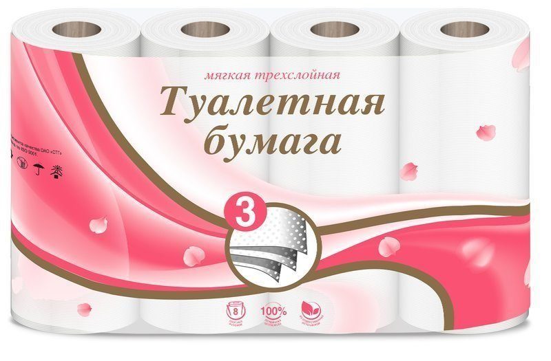 Туалетная бумага 3 слоя Озон
