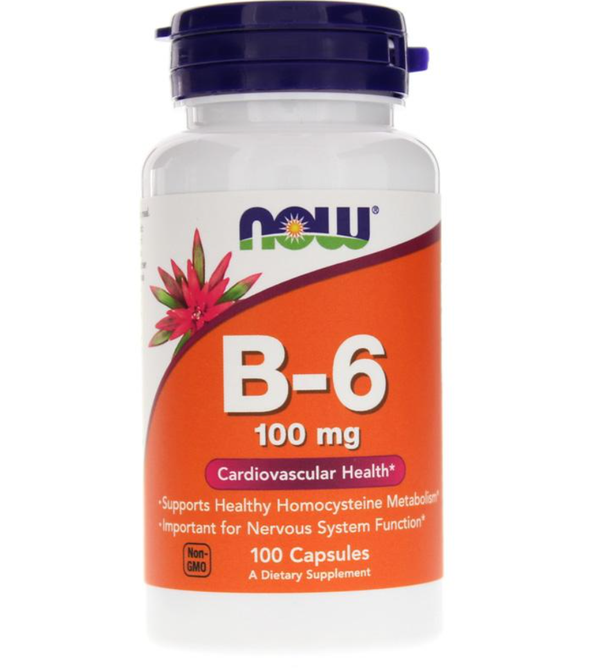 Витамин В6 Now Foods Vitamin B-6 капсулы 100 мг 100 шт. - купить в ...