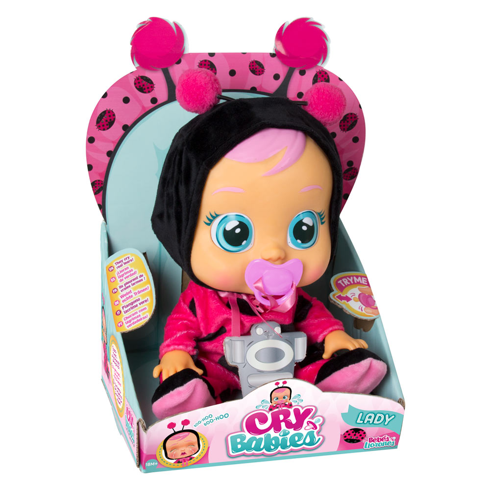 Купить пупс IMC toys CRYBABIES, Плачущий младенец, Lady 96295-IN, цены на  Мегамаркет