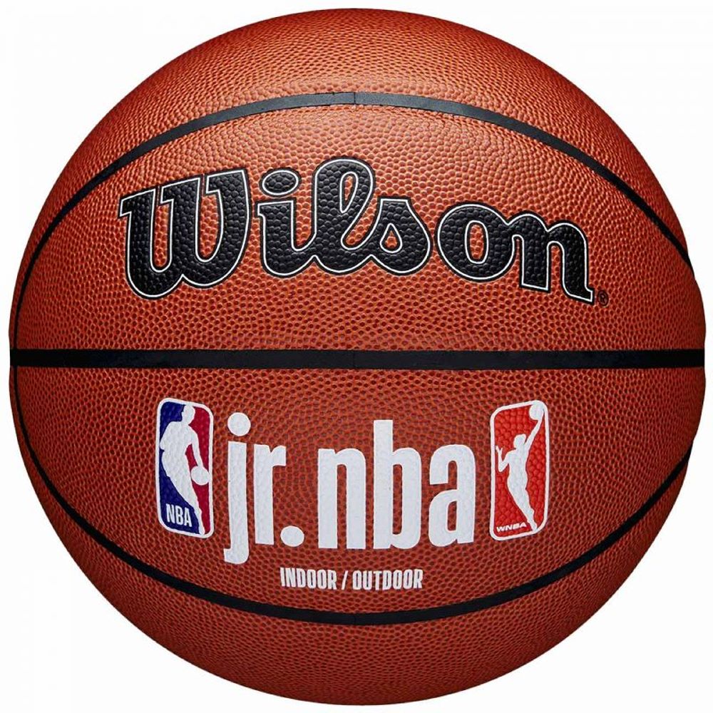 Баскетбольный мяч Wilson JR NBA Logo Indoor Outdoor - купить в Москве, цены  на Мегамаркет | 600012904689