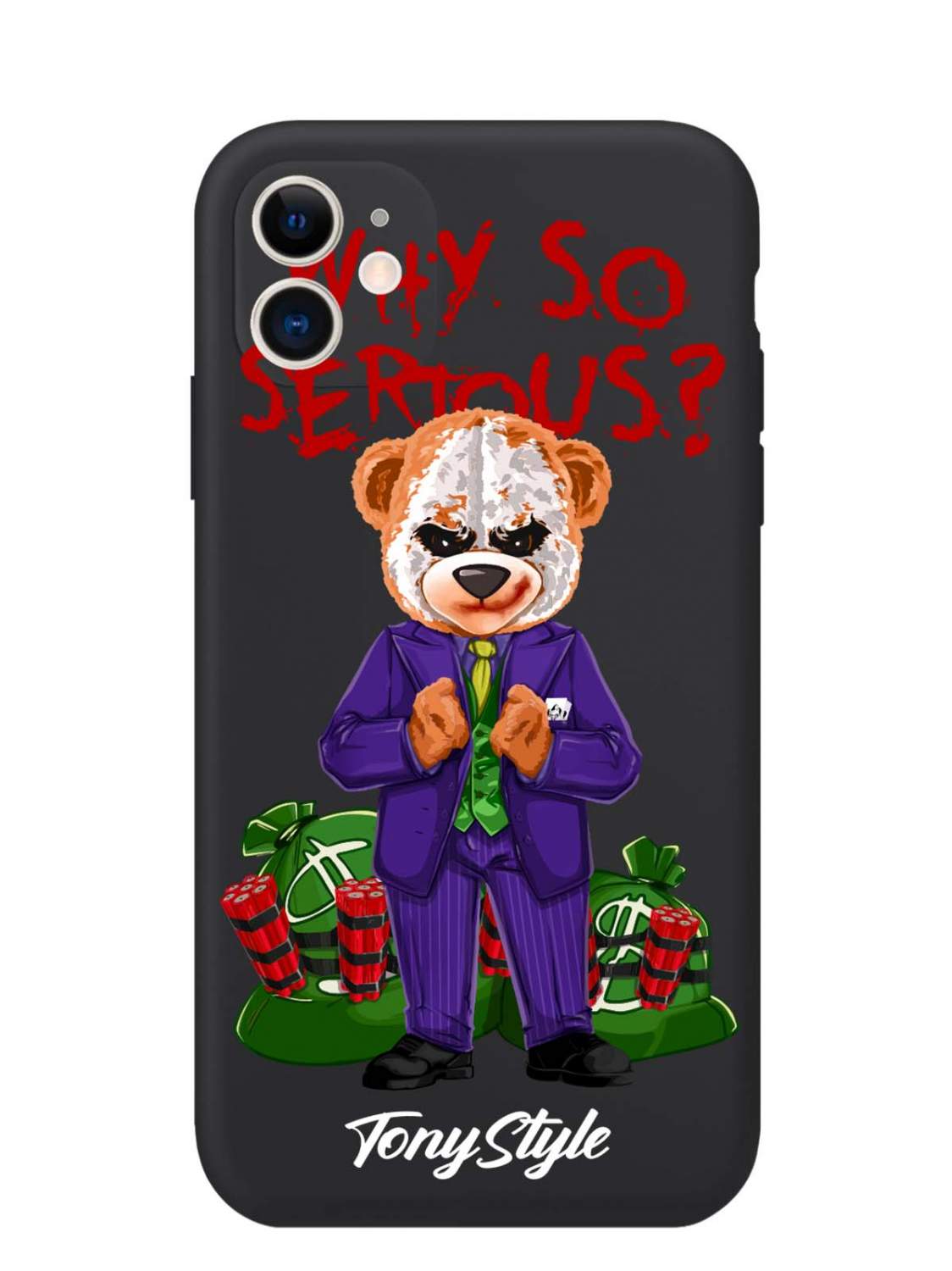 Черный силиконовый чехол для iPhone 11 Tony Style Джокер Joker Why so  serious – купить в Москве, цены в интернет-магазинах на Мегамаркет