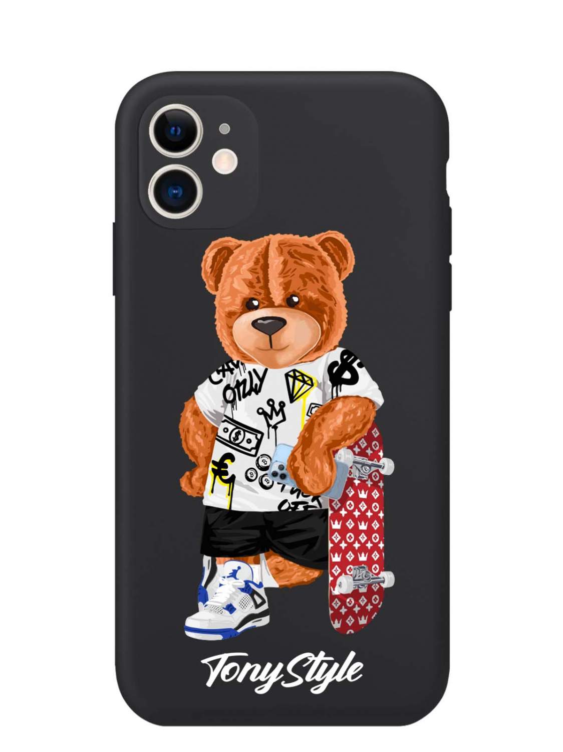 Черный силиконовый чехол для iPhone 11 Tony Style со скейтом, купить в  Москве, цены в интернет-магазинах на Мегамаркет