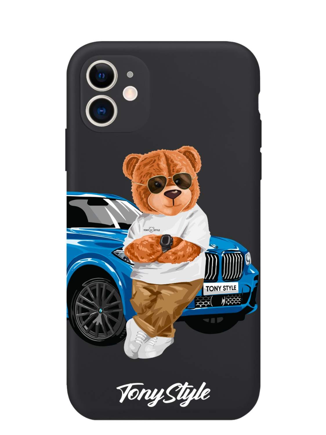 Черный силиконовый чехол для iPhone 11 Tony Style с машиной, купить в  Москве, цены в интернет-магазинах на Мегамаркет