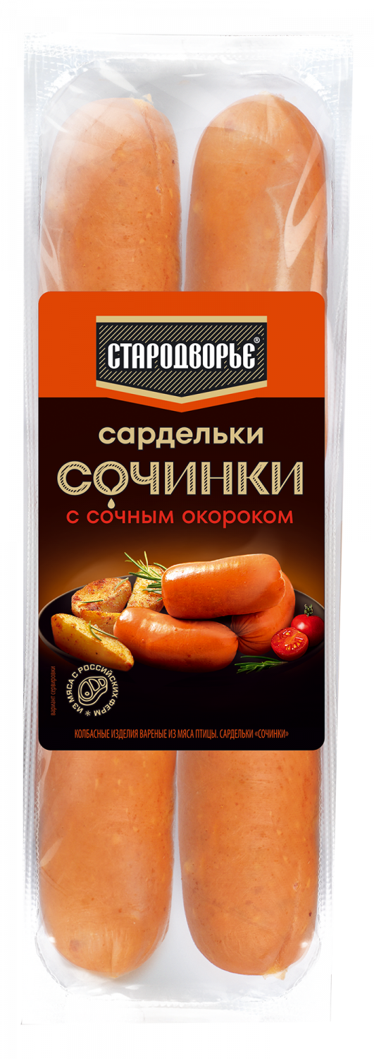 Купить сардельки Стародворье Сочинки 400 г, цены на Мегамаркет | Артикул:  100054395134