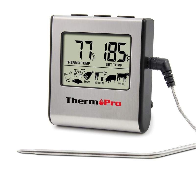 Кухонный цифровой термометр с щупом Thermopro tp16 купить в интернет