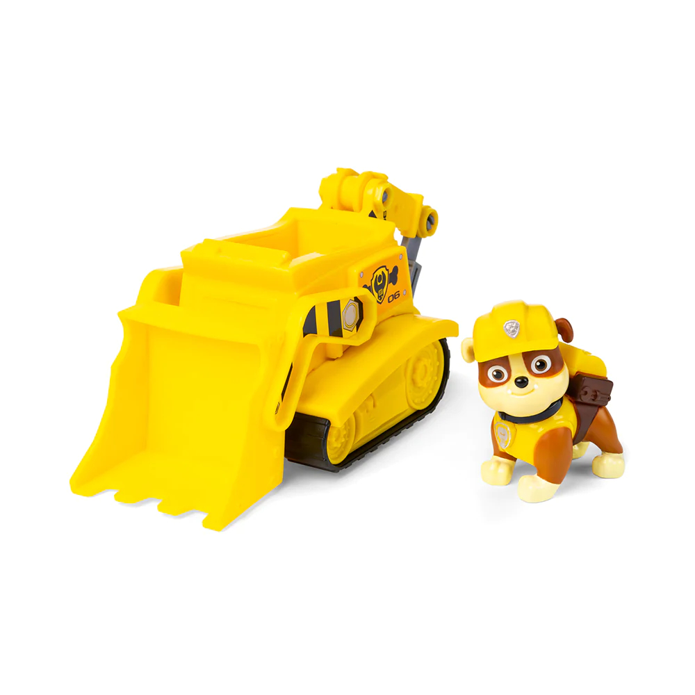 Купить набор игровой Paw Patrol Basic Vehicle Rubble с фигуркой, 59924,  цены на Мегамаркет