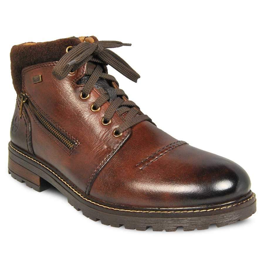 Rieker мужские ботинки зимние коричневые