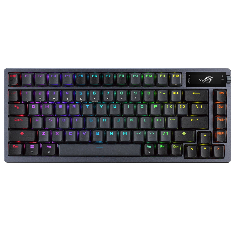 Проводная/беспроводная игровая клавиатура ASUS ROG Azoth Black  (90MP0316-BKRA00) – купить в Москве, цены в интернет-магазинах на Мегамаркет