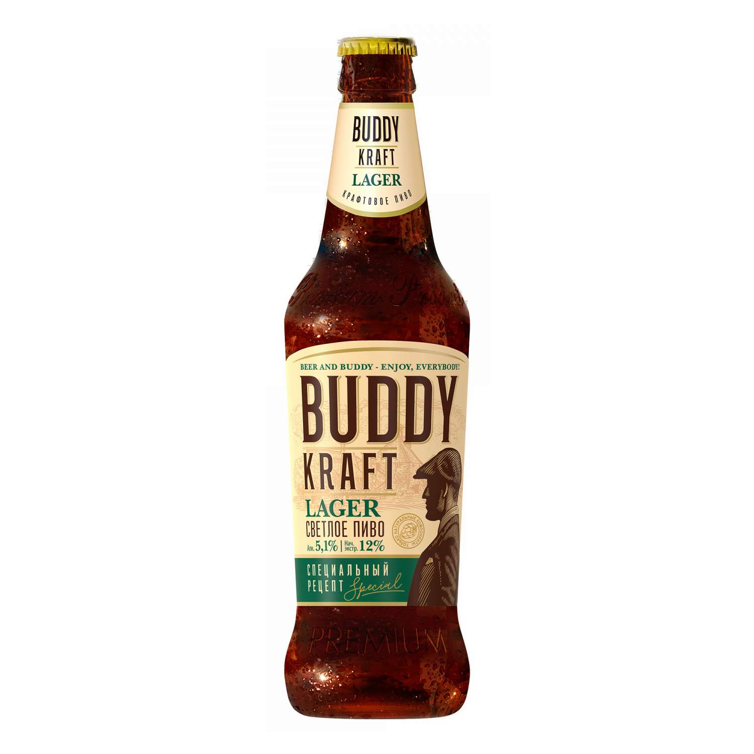 Пиво Buddy Craft Lager светлое фильтрованное пастеризованное 5,1% 0,45 л -  купить в Москве, цены на Мегамаркет | 100060812705