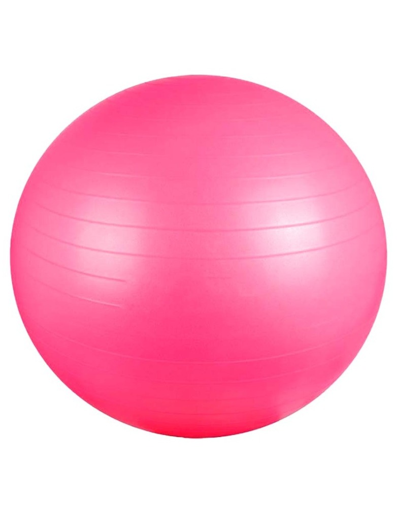 Гимнастический мяч (фитбол) Solmax для фитнеса и тренировок 65 см розовый -  купить в Москве, цены на Мегамаркет