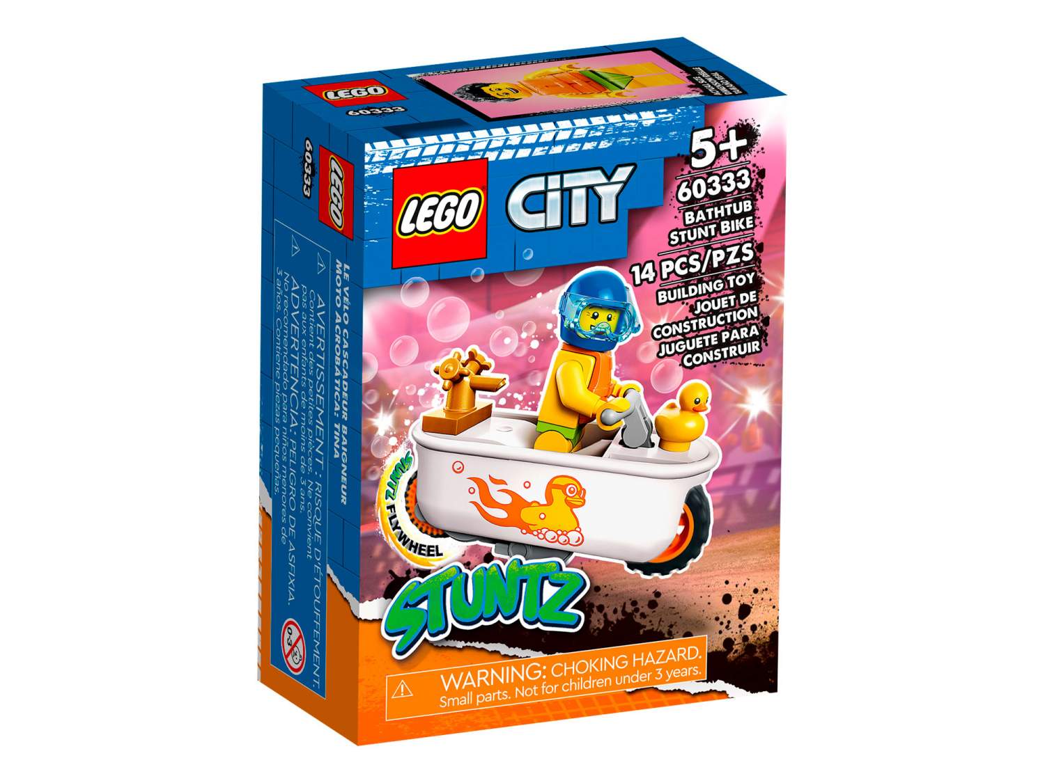 Отзывы о конструктор LEGO City Stuntz Трюковой мотоцикл ванна, 14 деталей,  60333 - отзывы покупателей на Мегамаркет | конструкторы LEGO 60333 -  600009998534