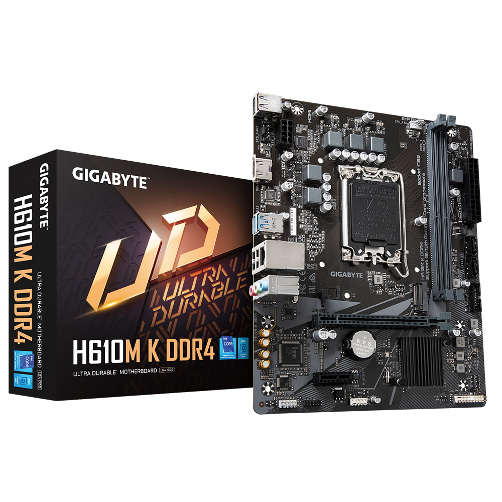 Материнская плата Gigabyte H610M K DDR4 - отзывы покупателей на  маркетплейсе Мегамаркет | Артикул: 600009998042