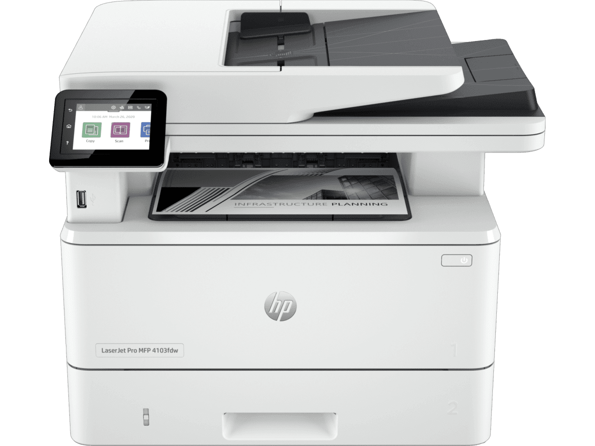 Лазерное МФУ HP LaserJet Pro 4103fdw (2Z629A), купить в Москве, цены в  интернет-магазинах на Мегамаркет