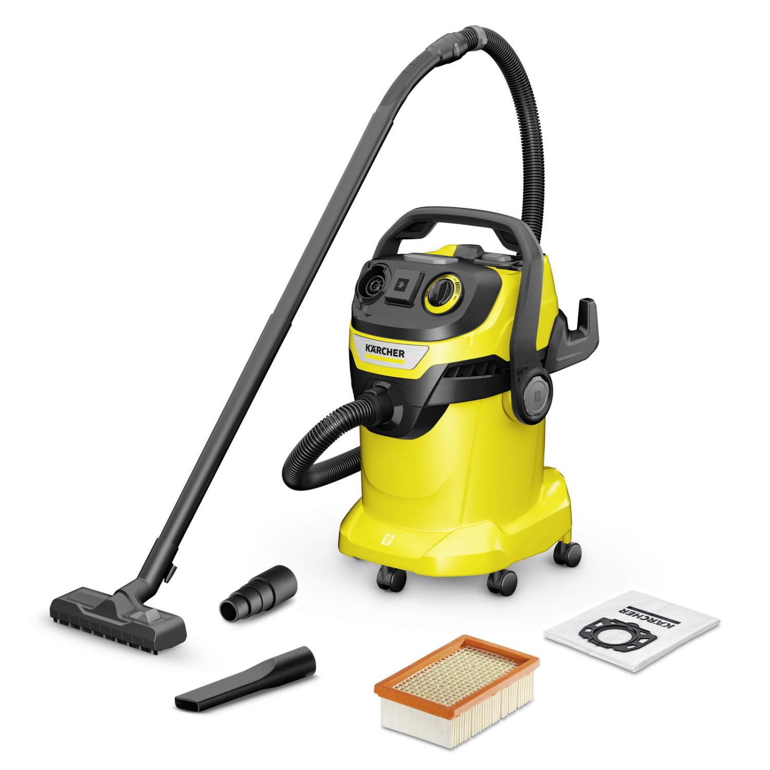 Пылесос Karcher WD 5 P V-25/5/22 Yellow купить в интернет-магазине, цены на  Мегамаркет