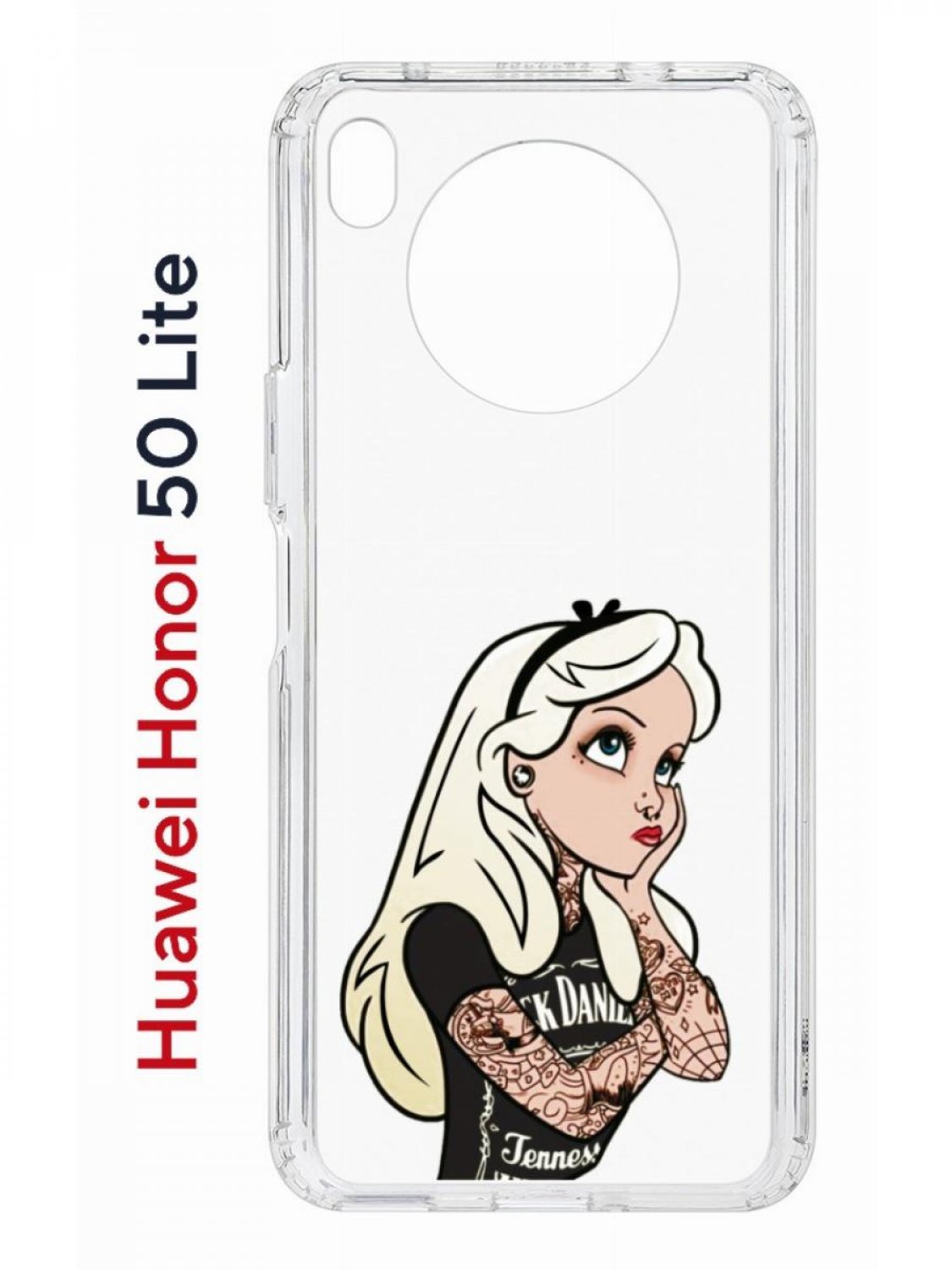 Чехол на Honor 50 Lite, Huawei Nova 8i Kruche Print Tattoo Girl,  противоударный бампер, купить в Москве, цены в интернет-магазинах на  Мегамаркет