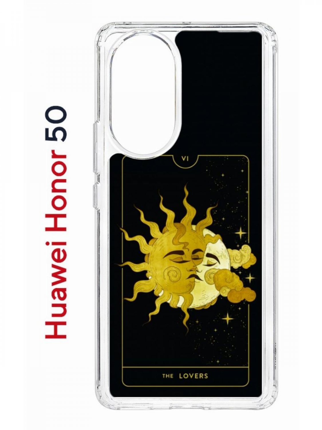 Чехол на Honor 50, Huawei Nova 9 Kruche Print Tarot Lovers, противоударный  бампер, купить в Москве, цены в интернет-магазинах на Мегамаркет