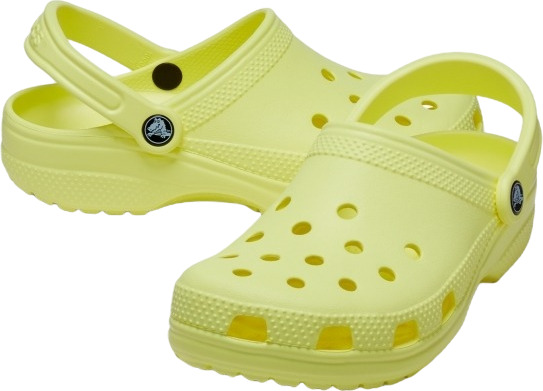 Pastel yellow online crocs