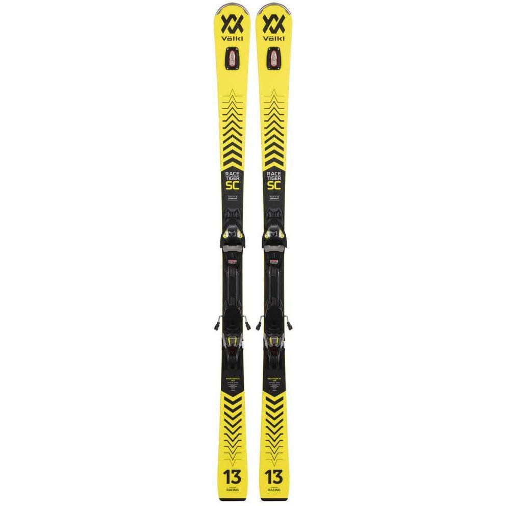 Горные лыжи Volkl Racetiger Sc + Vmotion 12 Gw 2022 yellow, 165 см
