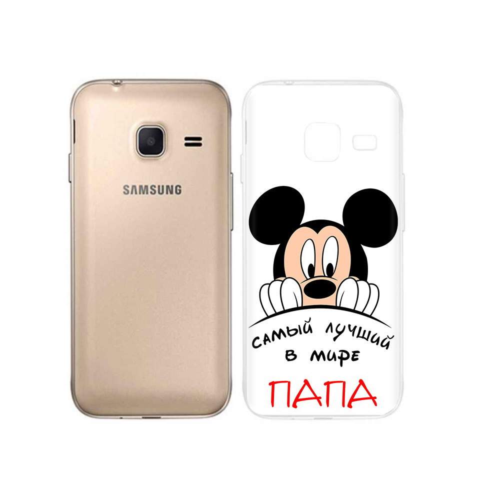 Чехол MyPads Tocco для Samsung Galaxy J1 mini Самай лучший папа Микки Маус,  купить в Москве, цены в интернет-магазинах на Мегамаркет