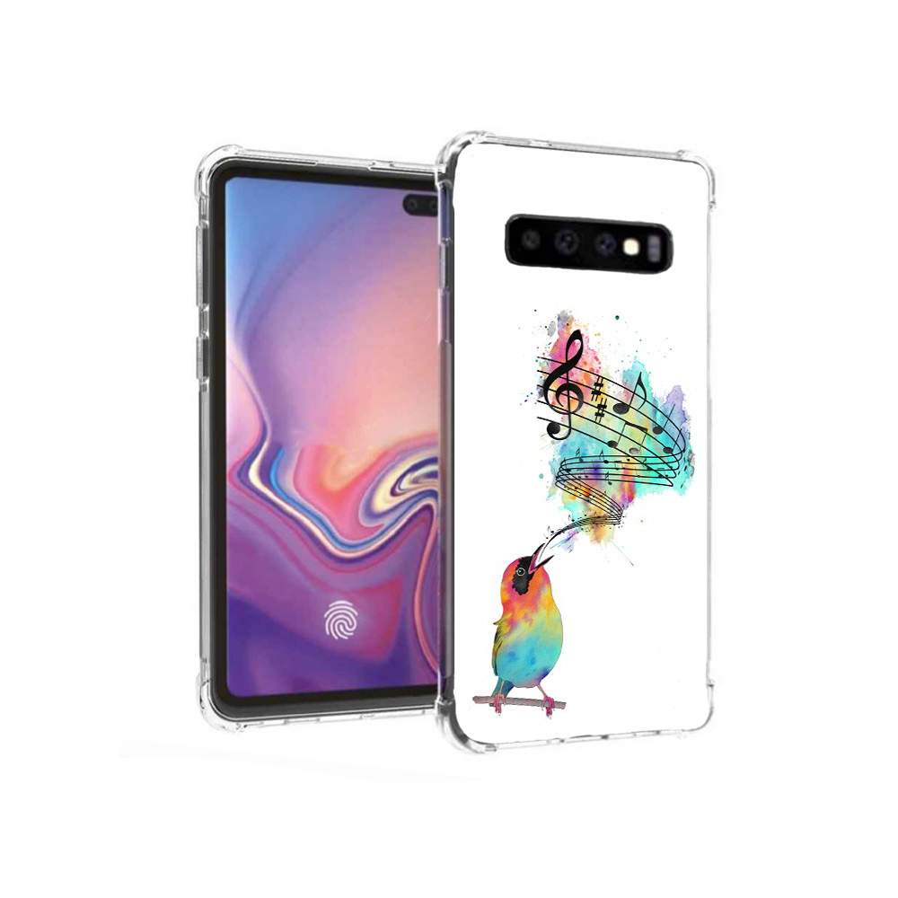 Чехол MyPads Tocco для Samsung Galaxy S10+ певчая птичка  (PT125670.500.536), купить в Москве, цены в интернет-магазинах на Мегамаркет