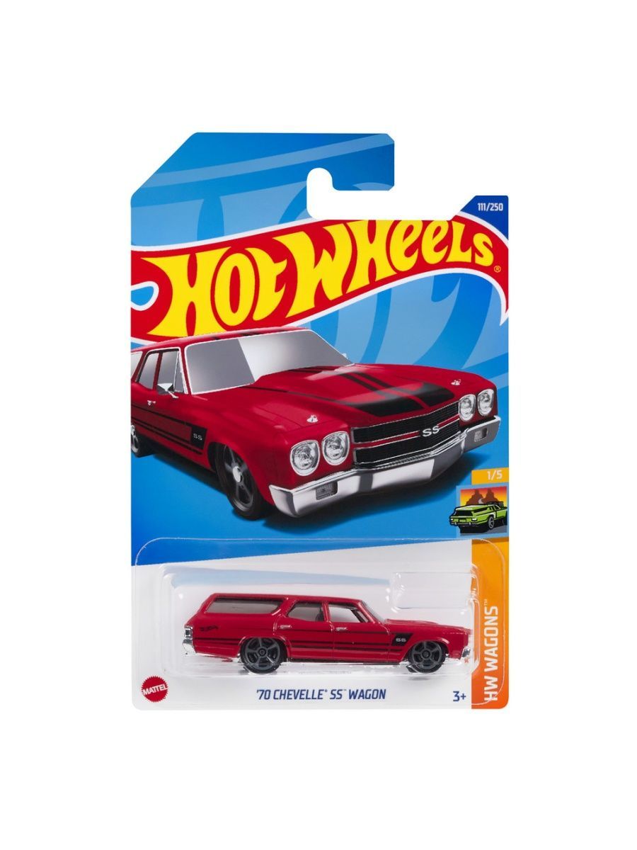 Машинка Hot Wheels коллекционная (оригинал) 70 CHEVELLE SS WAGON красный –  купить в Москве, цены в интернет-магазинах на Мегамаркет