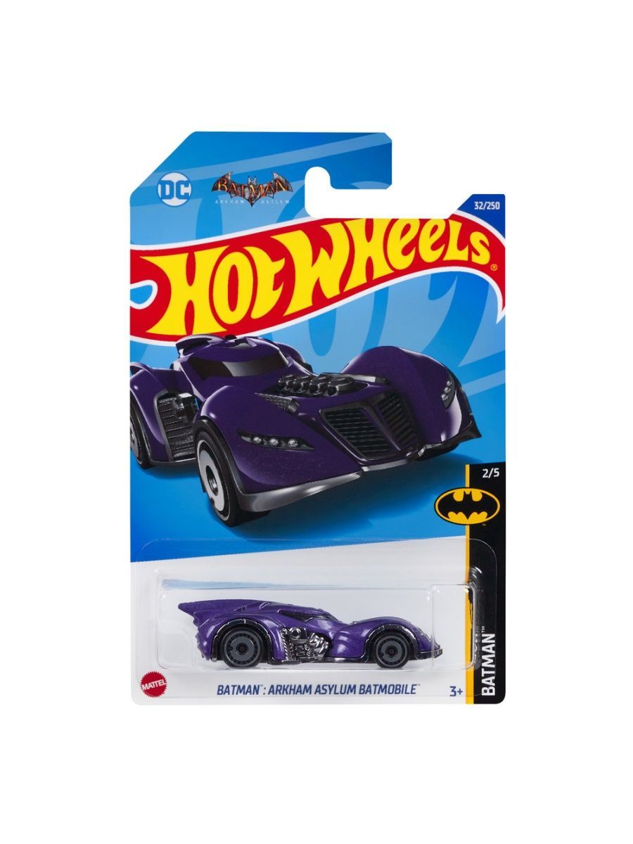 Машина Hot Wheels коллекционная Бэтмен оригинал BATMAN: ARKHAM ASYLUM  BATMOBILE фиолетовый – купить в Москве, цены в интернет-магазинах на  Мегамаркет