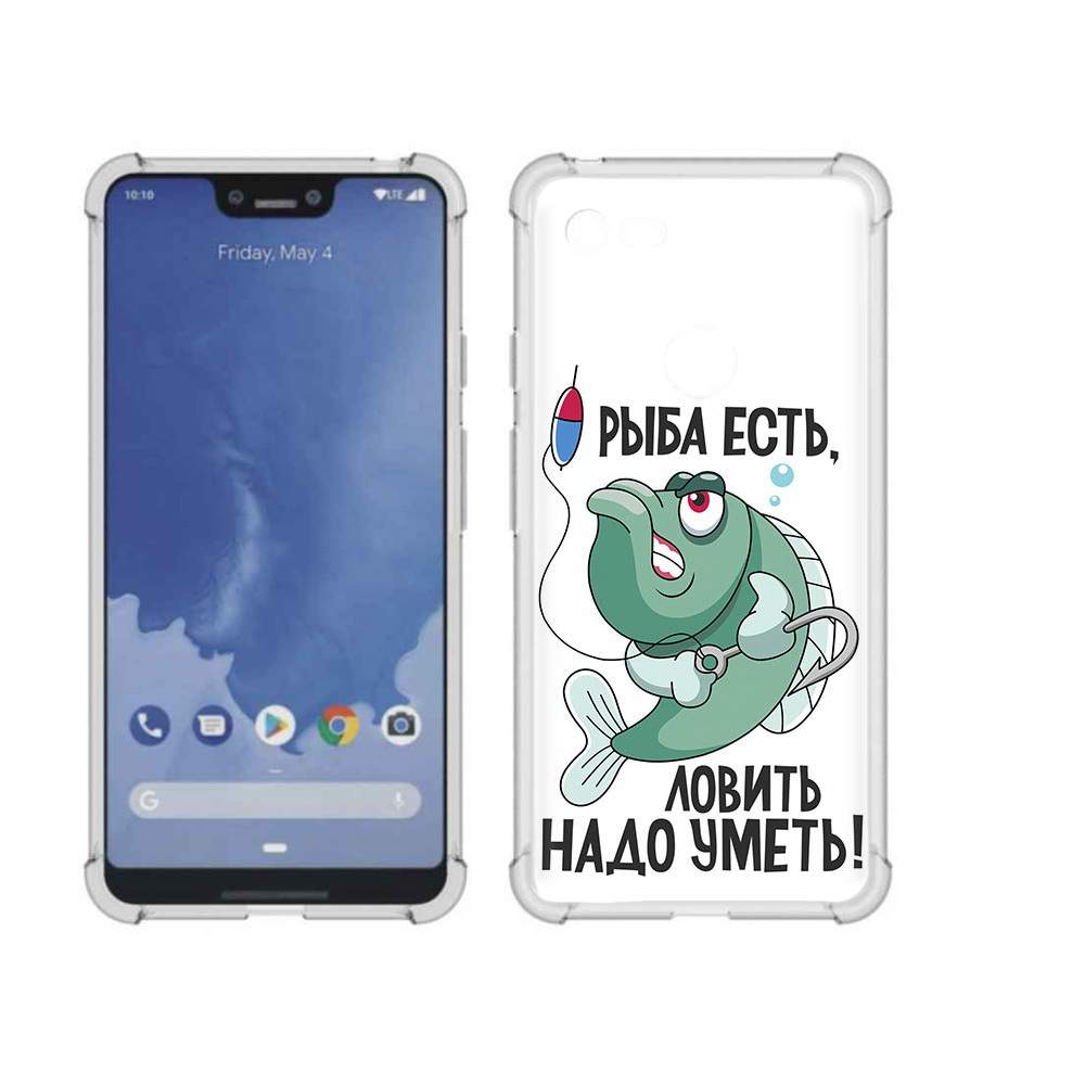 Чехол MyPads Tocco для Google Pixel 3 XL Рыба есть ,ловить надо уметь,  купить в Москве, цены в интернет-магазинах на Мегамаркет