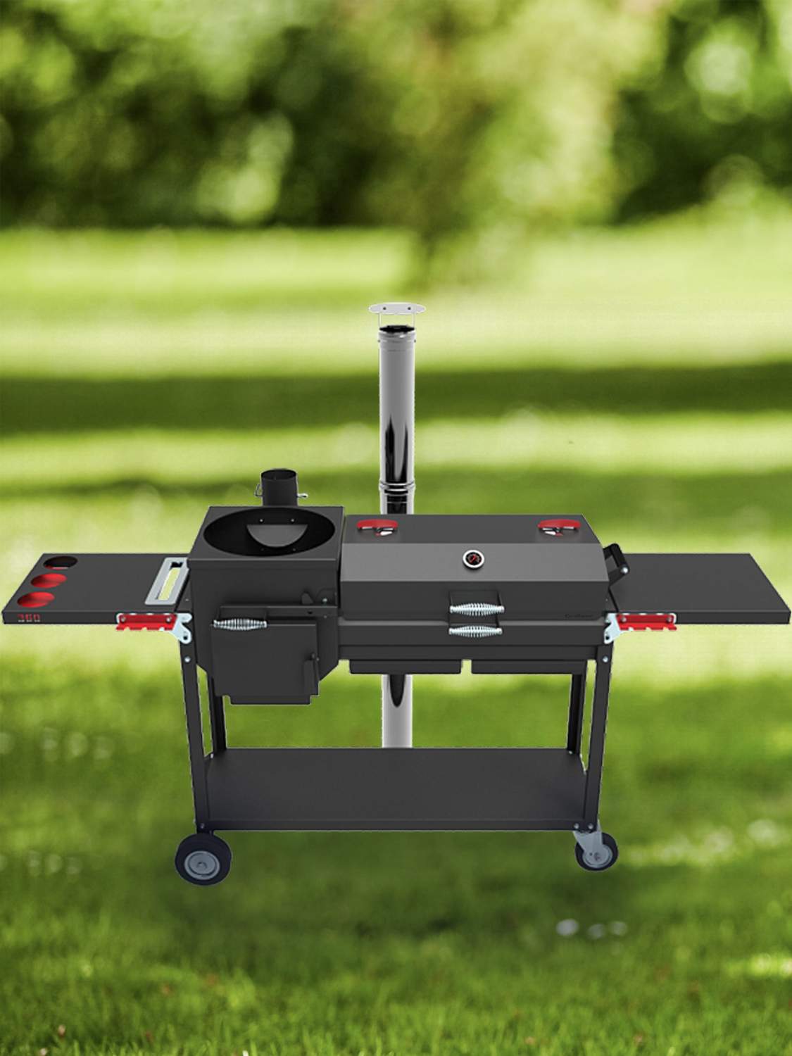 Печь-мангал Grillver \"Искандер 360 Комфорт эйр\" решетка из чугуна ...