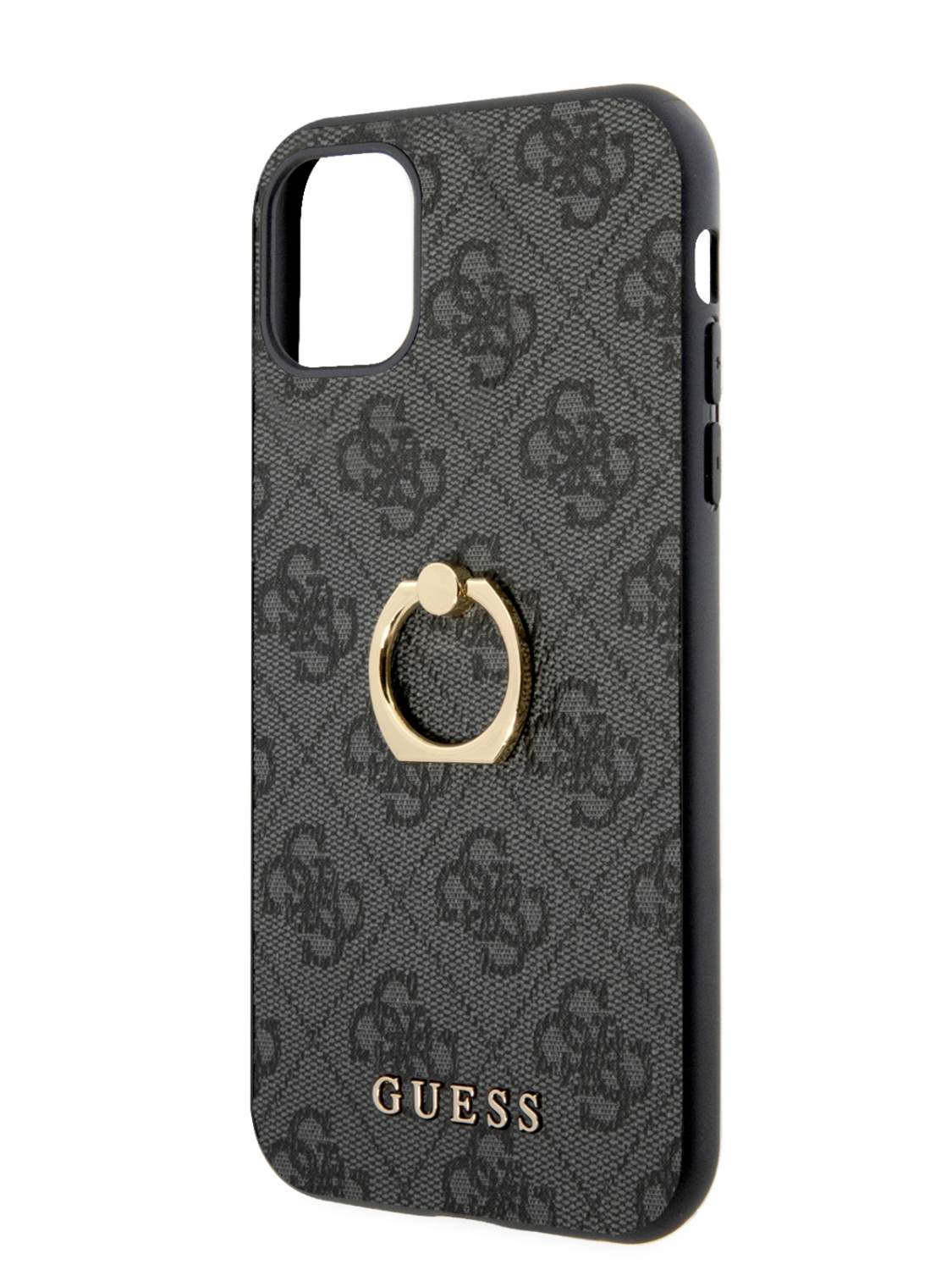 Чехол Guess для iPhone 11 с кольцом Grey, купить в Москве, цены в интернет- магазинах на Мегамаркет