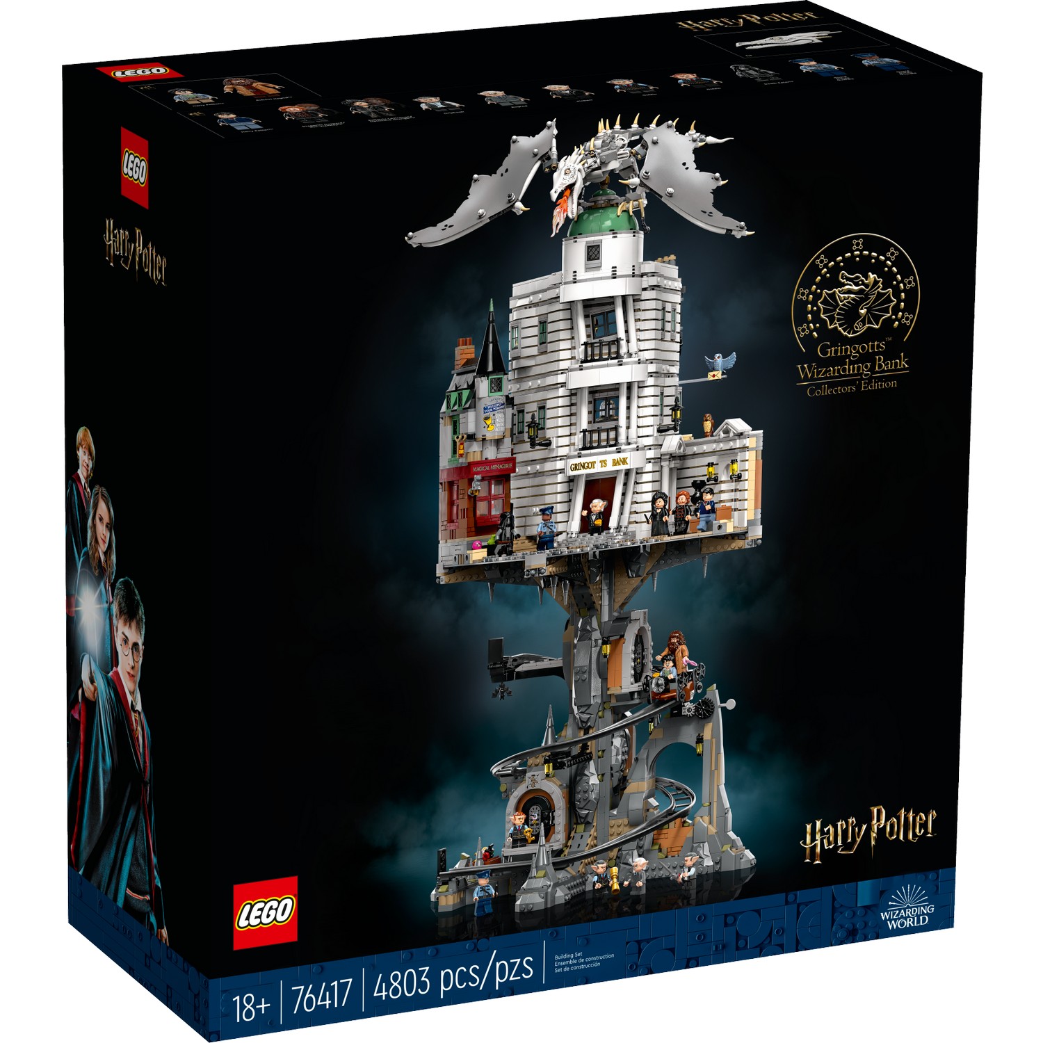 Купить конструктор LEGO 76417 Gringotts Wizarding Bank Волшебный Банк  Гринготтс подарок для детей, цены на Мегамаркет | Артикул: 600013921621