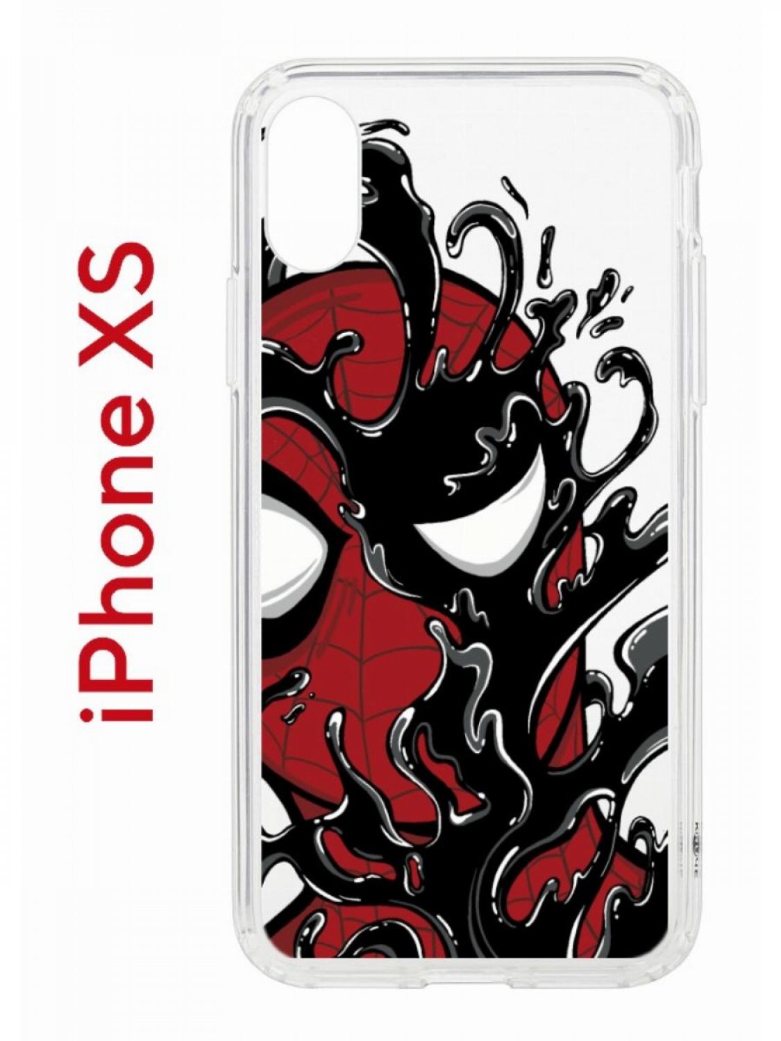 Чехол на iPhone X, Xs с принтом Kruche Print Spider-Man-Venom, бампер с  защитой камеры - купить в Москве, цены на Мегамаркет | 600012323262