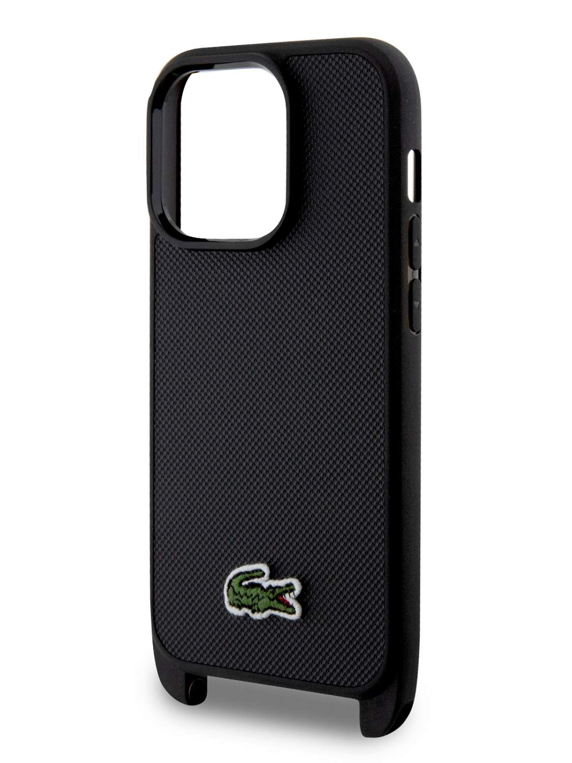 Чехол Lacoste для iPhone 15 Pro с фирменным ремешком Hard Black, купить в  Москве, цены в интернет-магазинах на Мегамаркет