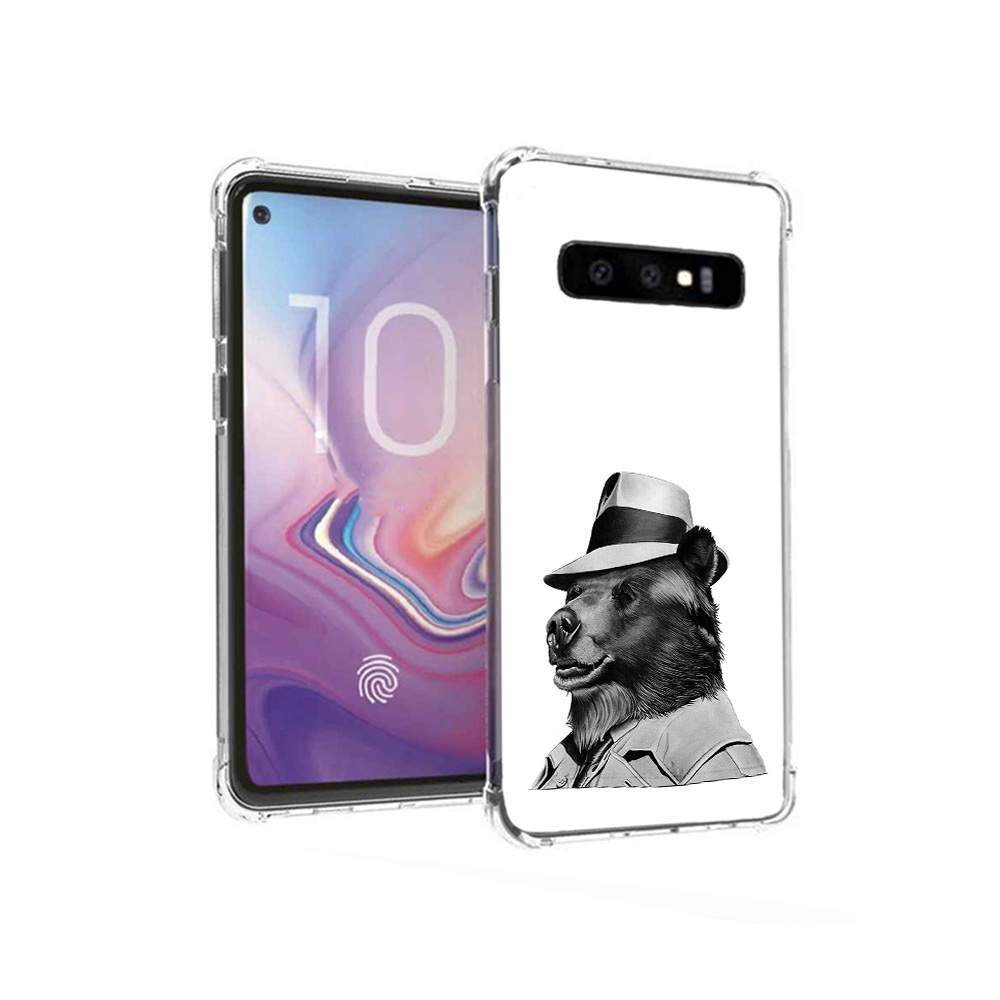 Чехол MyPads Tocco для Samsung Galaxy S10 медведь в шляпе  (PT125897.498.465), купить в Москве, цены в интернет-магазинах на Мегамаркет