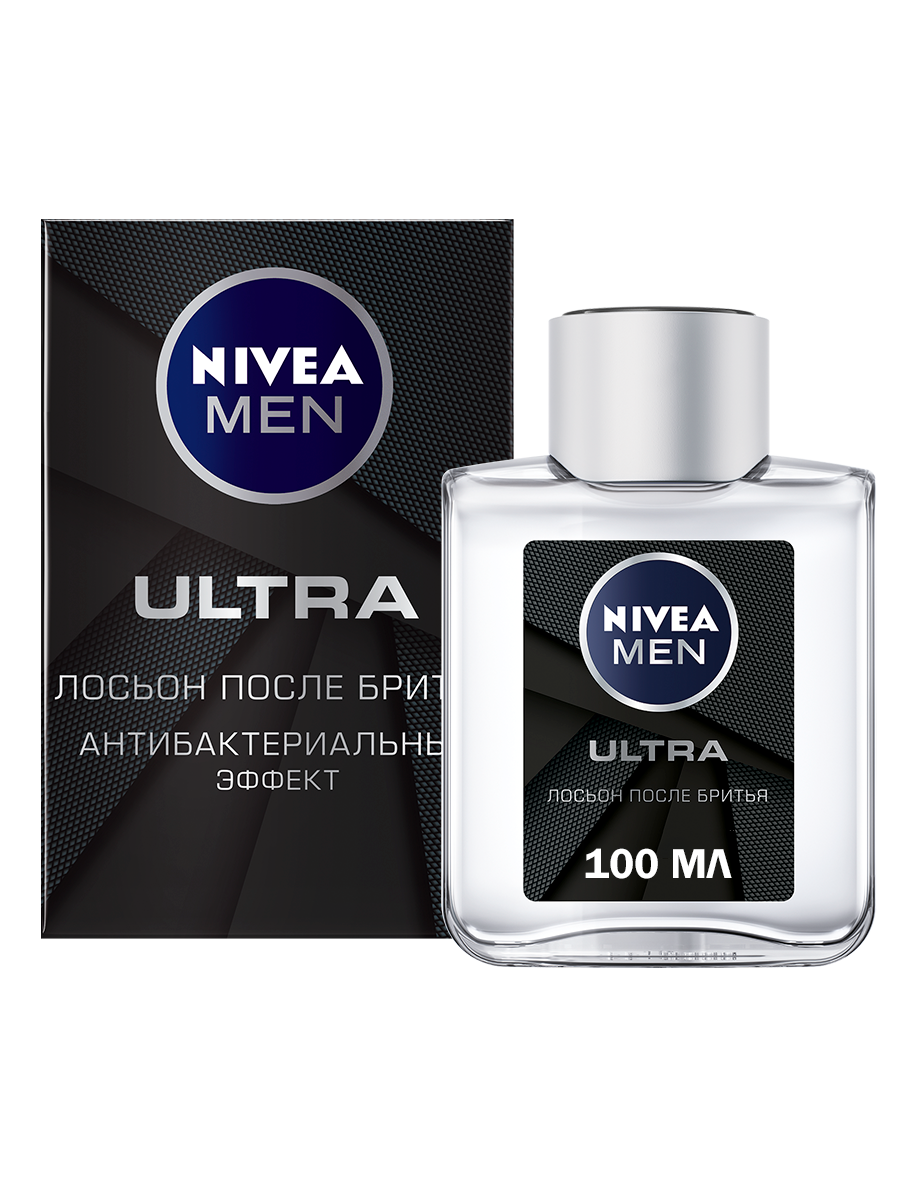 Лосьон после бритья Nivea Men Ultra 100 мл - отзывы покупателей на  Мегамаркет | лосьон после бритья 88581