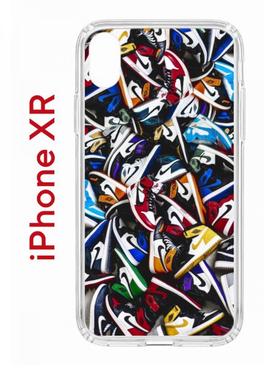 Чехол на iPhone XR с принтом Kruche Print Кроссовки Nike Air, бампер с  защитой камеры – купить в Москве, цены в интернет-магазинах на Мегамаркет