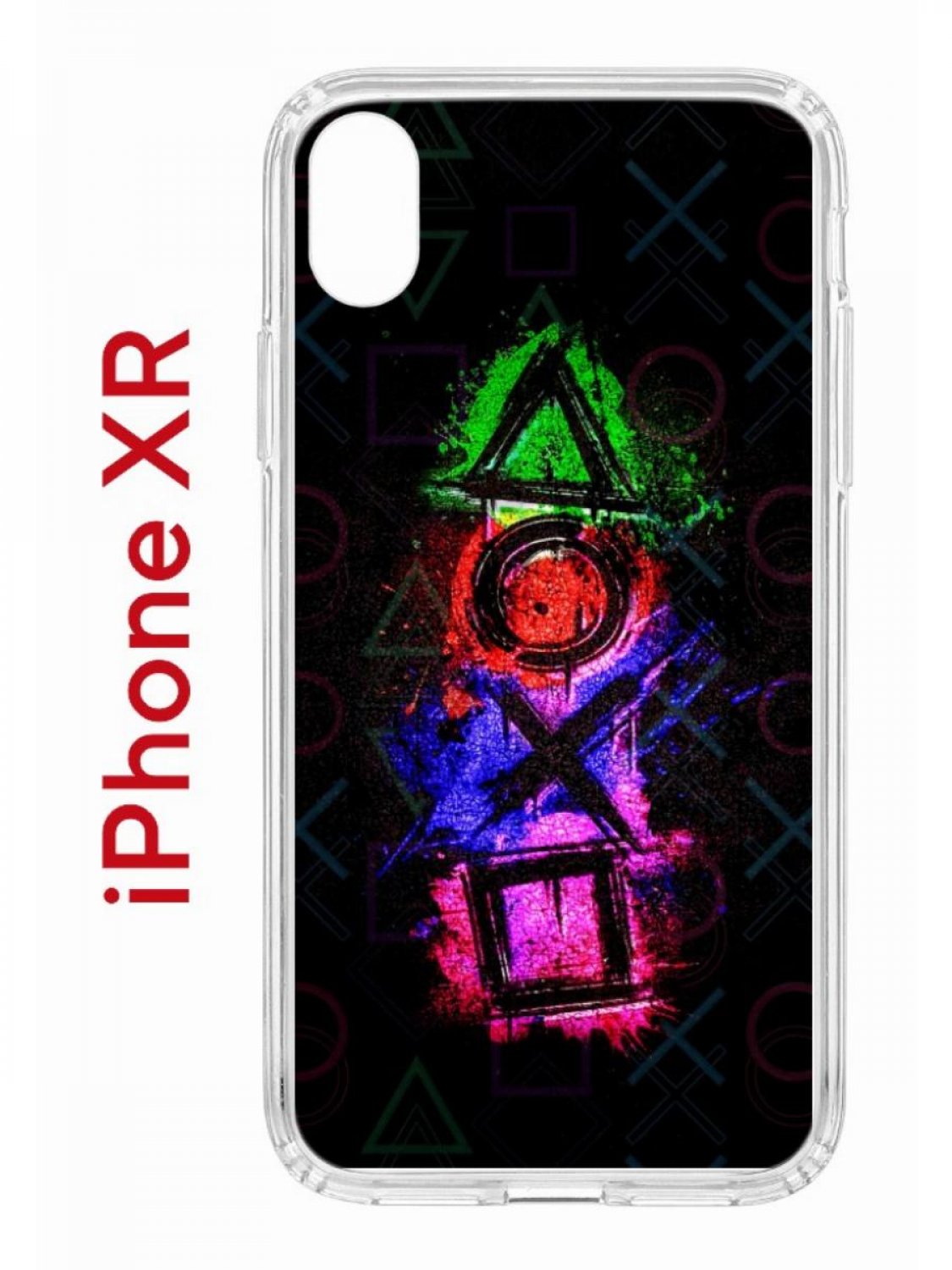 Чехол на iPhone XR с принтом Kruche Print Гейминг, бампер с защитой камеры,  купить в Москве, цены в интернет-магазинах на Мегамаркет