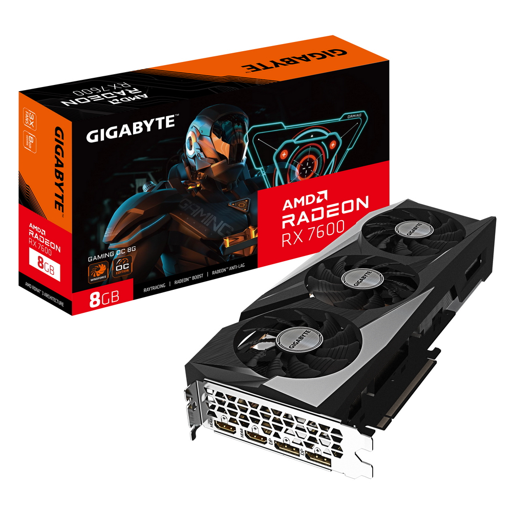 Видеокарта GIGABYTE Radeon RX 7600 GV-R76GAMING OC-8GD, купить в Москве,  цены в интернет-магазинах на Мегамаркет