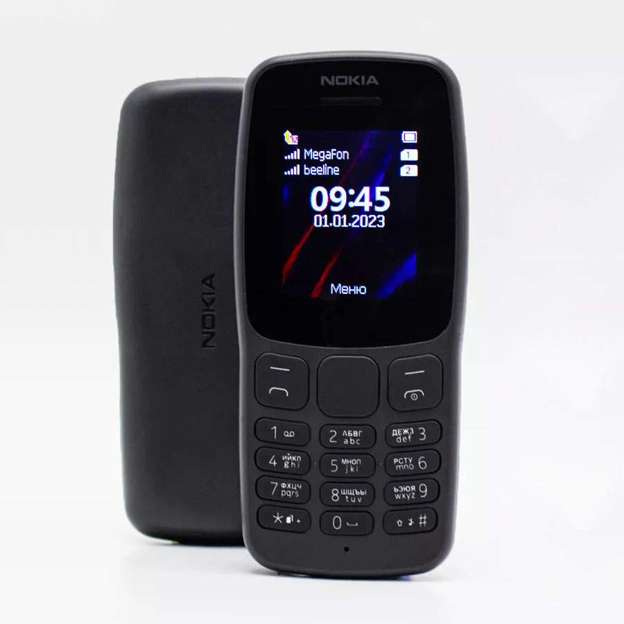 Мобильный телефон Nokia 106 DS (TA-1114) кнопочный, купить в Москве, цены в  интернет-магазинах на Мегамаркет