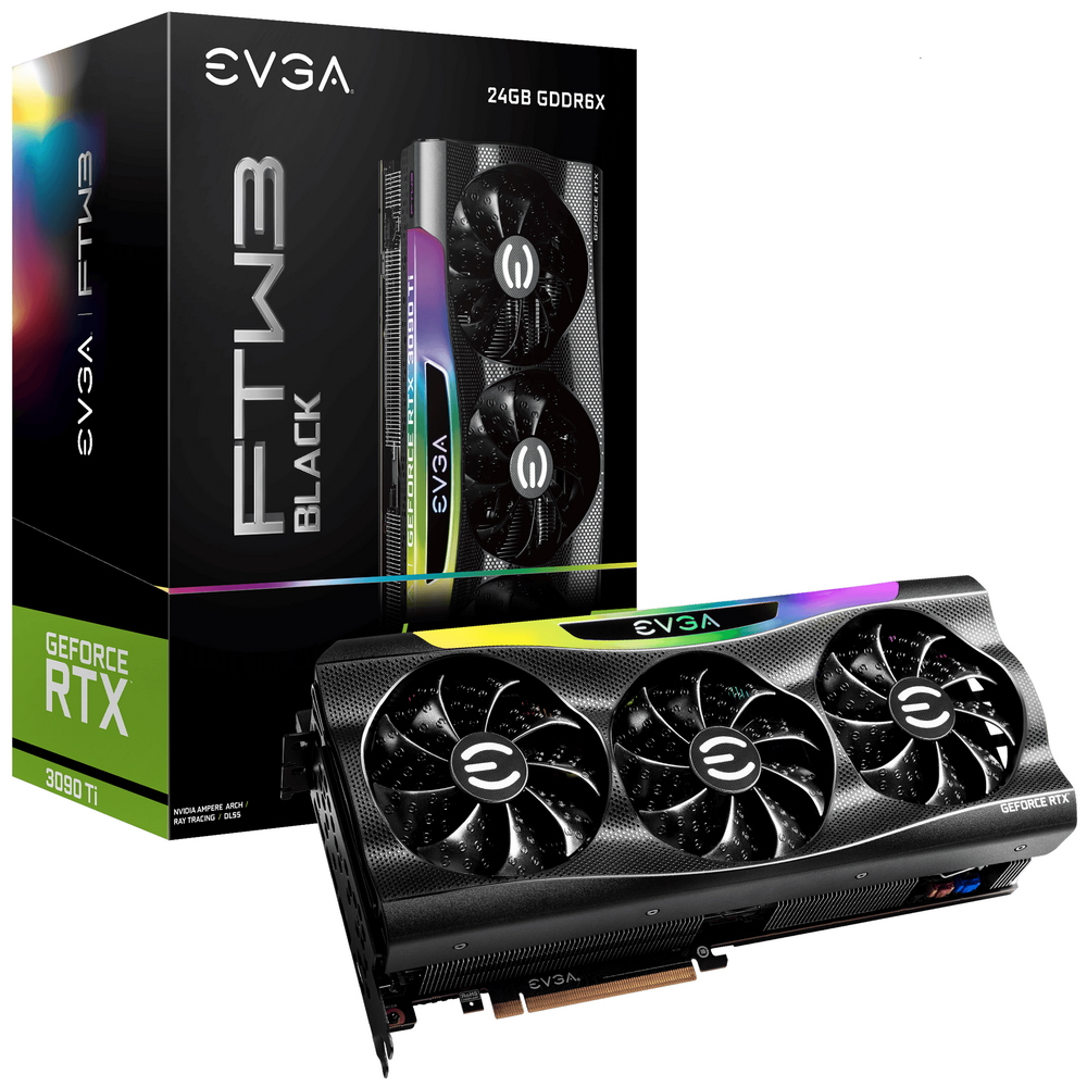 Видеокарта EVGA NVIDIA GeForce RTX 3090 Ti FTW3 Black Gaming 24G-P5-4981-KR  – купить в Москве, цены в интернет-магазинах на Мегамаркет