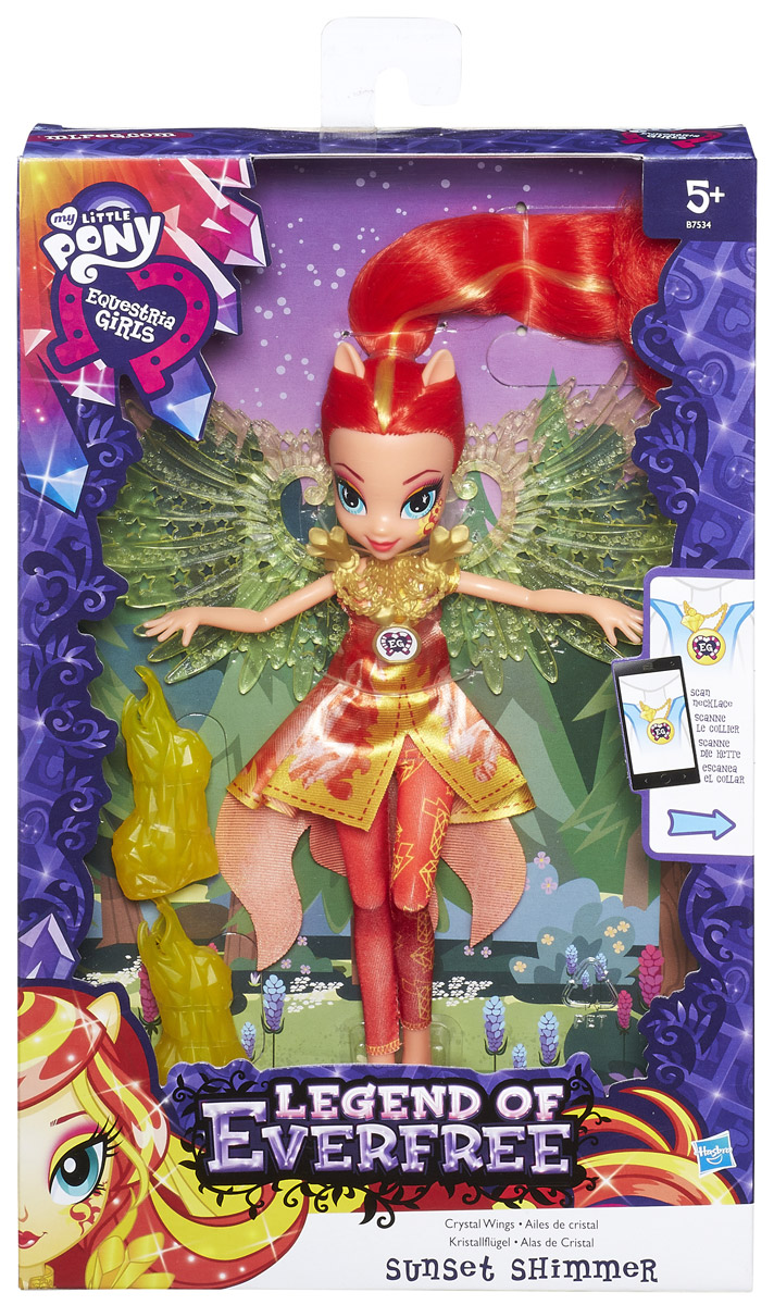 Кукла My Little Pony Equestria Girls Sunset Shimmer Crystal Wings – купить  в Москве, цены в интернет-магазинах на Мегамаркет