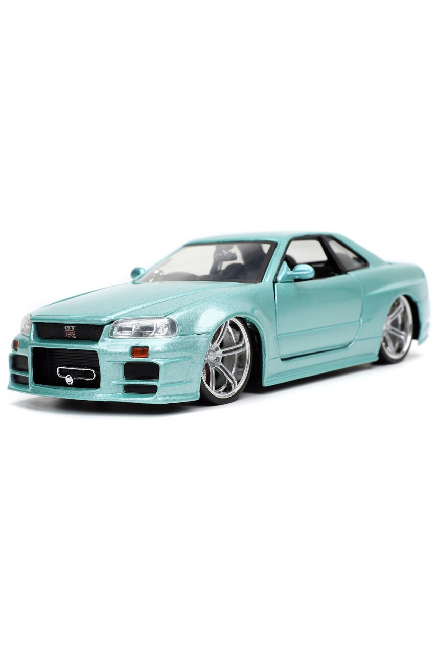 Модель Jada Toys Машинки Форсаж 1:24 FF 2002 Nissan Skyline GT-R R34 -  купить в IGROCLEVER, цена на Мегамаркет