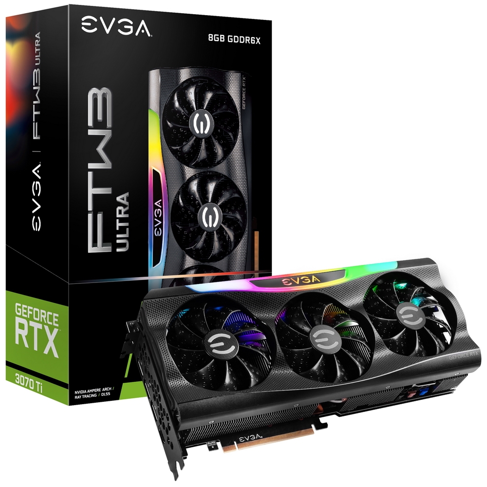 Видеокарта EVGA NVIDIA GeForce RTX 3070 Ti FTW3 ULTRA GAMING 08G-P5-3797-KL  – купить в Москве, цены в интернет-магазинах на Мегамаркет