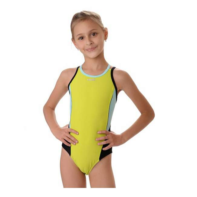 Купить купальник закрытый для девочки Emdi желтый р 110-116, цены на  Мегамаркет | Артикул: 100044130221