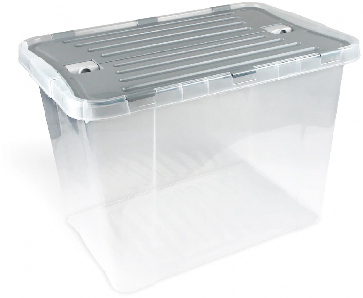 Пластиковый контейнер Verde для хранения вещей и продуктов 26 л серый ...