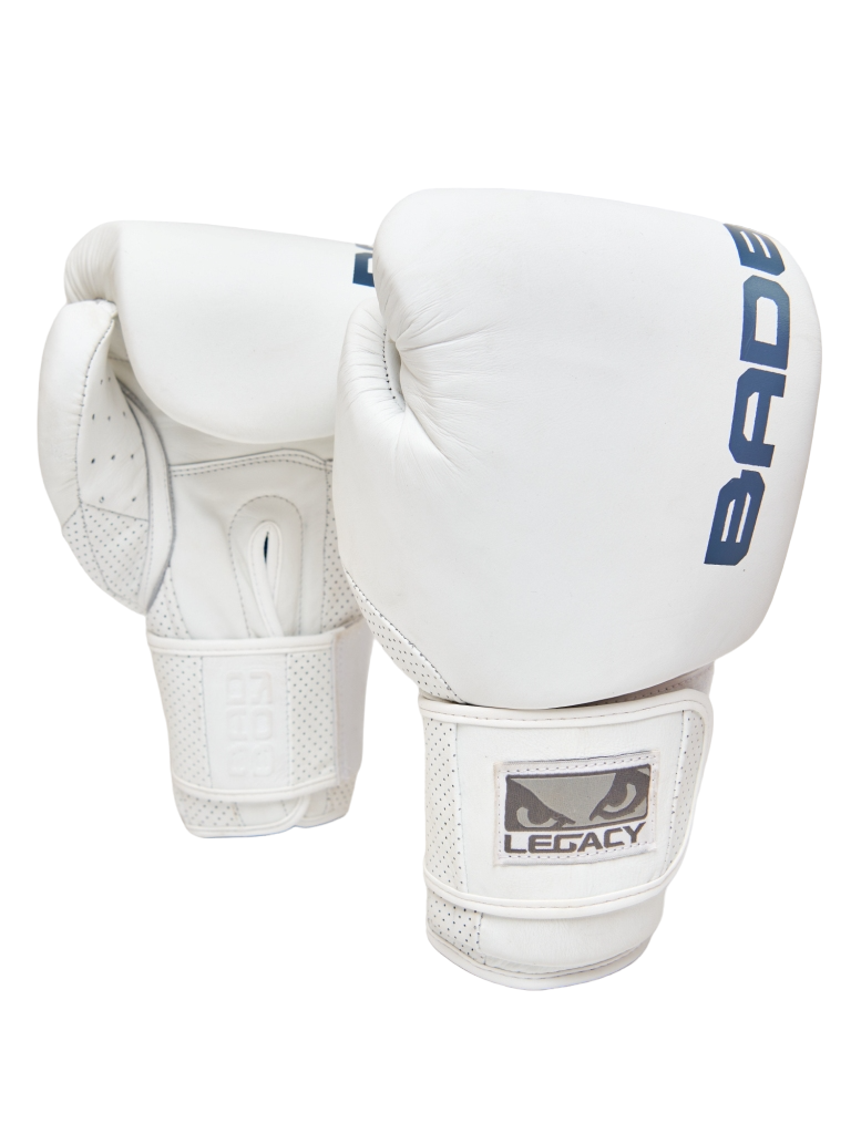 Bad Boy Legacy Prime Boxing Gloves White Grey 14