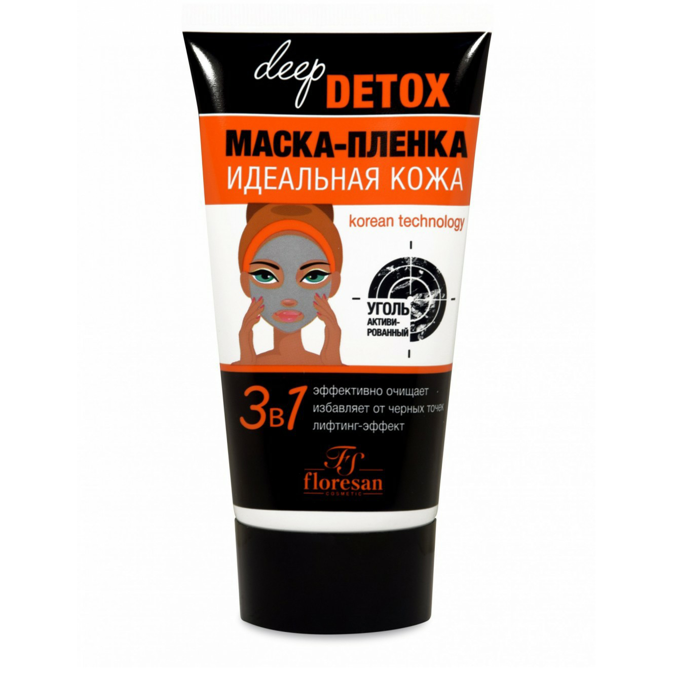 Купить маска-пленка для лица Floresan Deep Detox Идеальная кожа с  активированным углем 150 мл, цены на Мегамаркет | Артикул: 100030690142