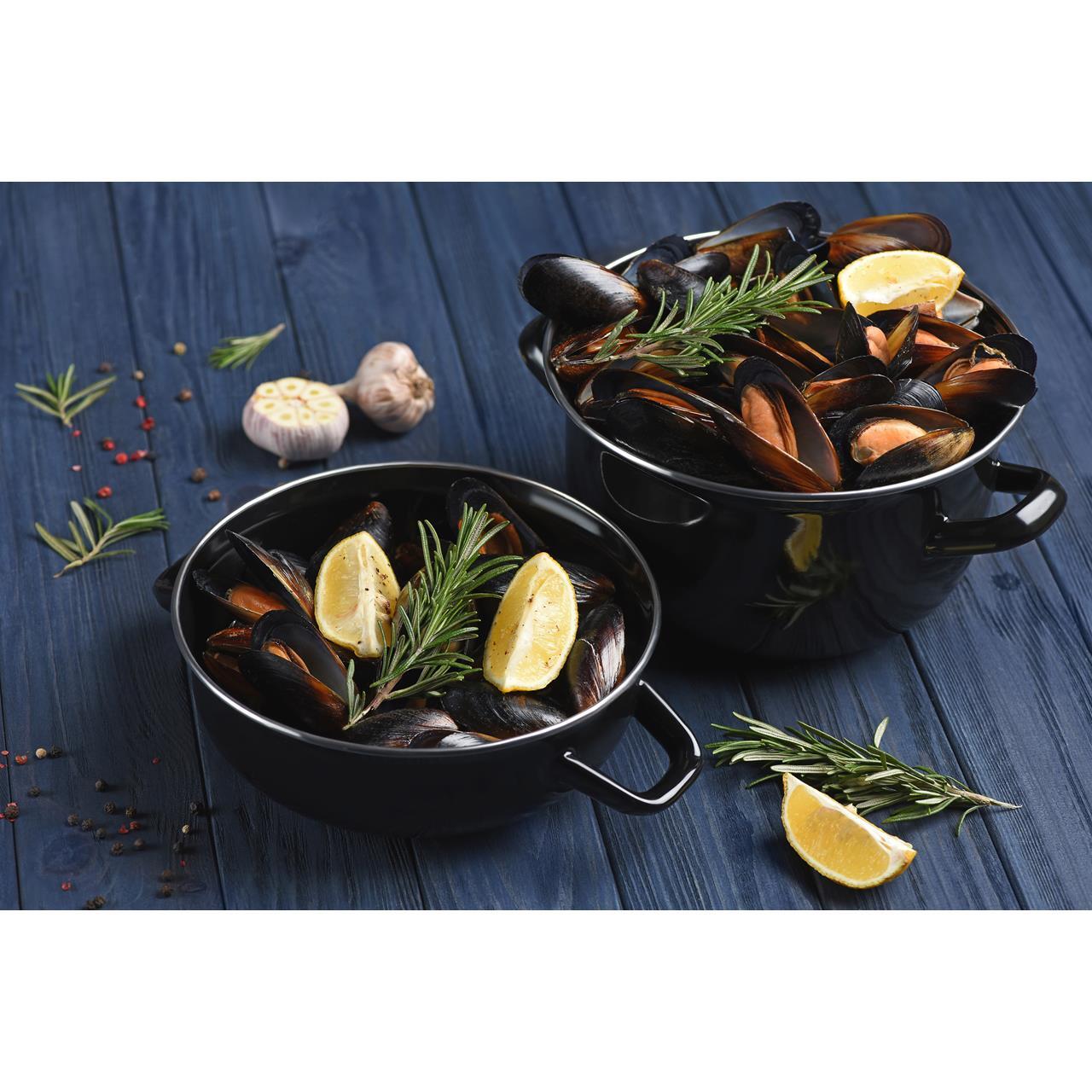 Кастрюля для мидий Cosy Trendy Mussel Pots 0,9 л черная, керамика купить в  интернет-магазине, цены на Мегамаркет