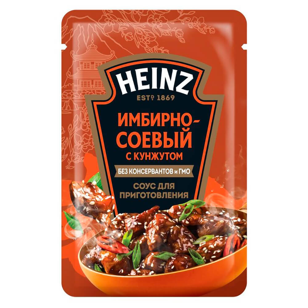 Купить соус Heinz Имбирно-соевый с кунжутом 120 г, цены на Мегамаркет |  Артикул: 100029005445