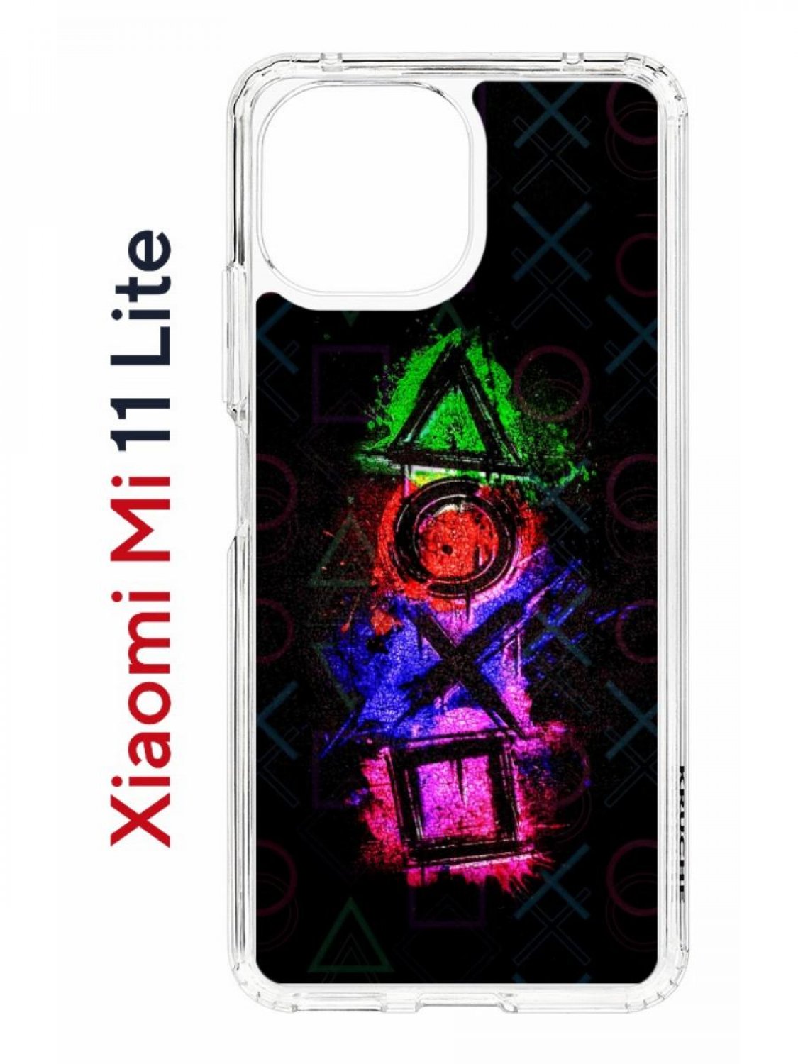 Чехол на Xiaomi Mi 11 Lite Kruche Print Гейминг,противоударный бампер,с  защитой камеры, купить в Москве, цены в интернет-магазинах на Мегамаркет