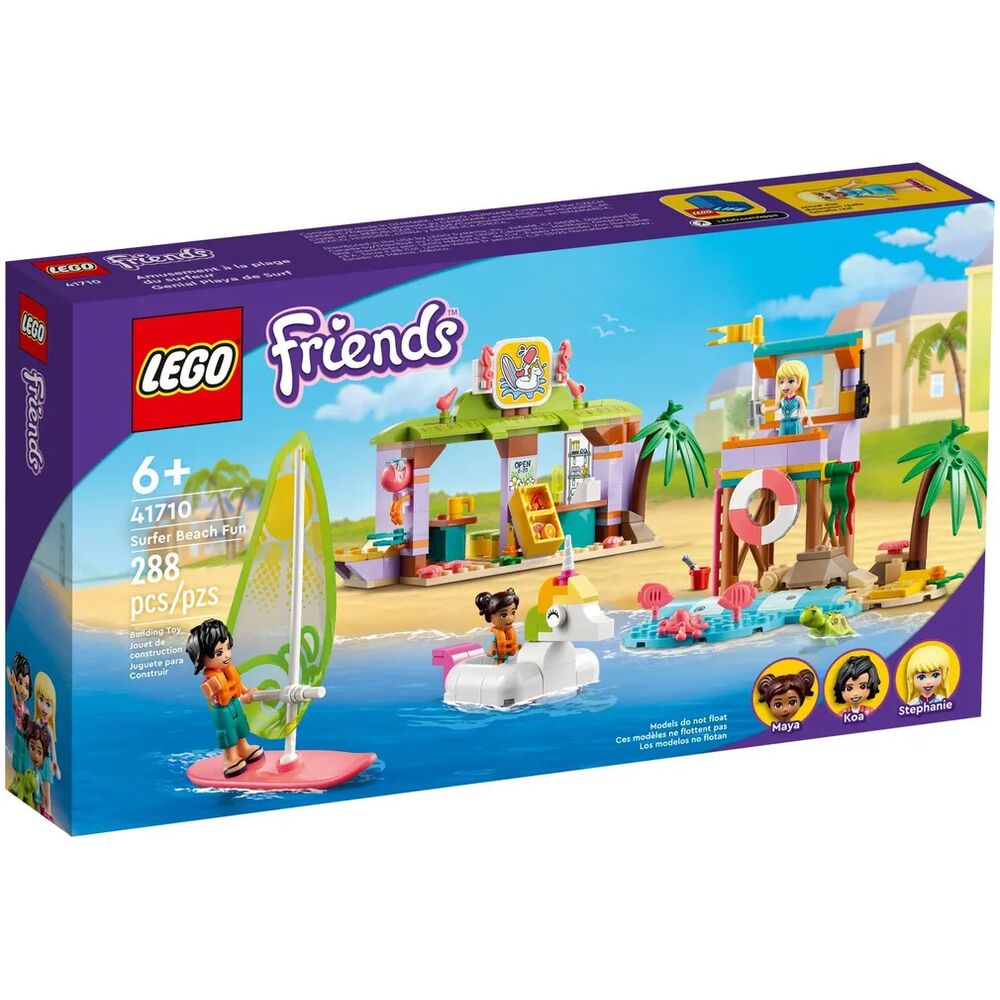 Отзывы о конструктор LEGO Friends Развлечения на пляже для серферов, 288  деталей, 41710 - отзывы покупателей на Мегамаркет | конструкторы LEGO 41710  - 600008971428